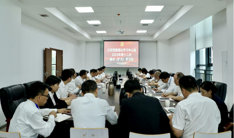 公司黨委舉行理論學(xué)習(xí)中心組2023年第十二次集中（擴大）學(xué)習(xí)