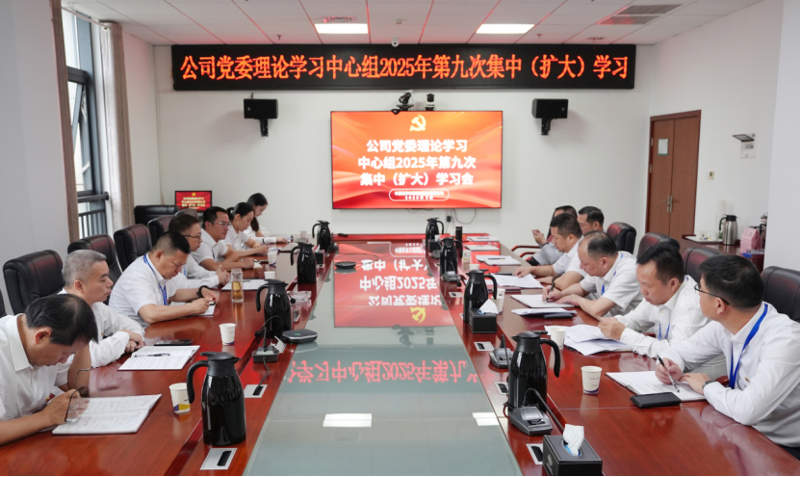 中國化學(xué)四化建黨委理論學(xué)習(xí)中心組舉行2025年第9次集中(擴(kuò)大)學(xué)習(xí)